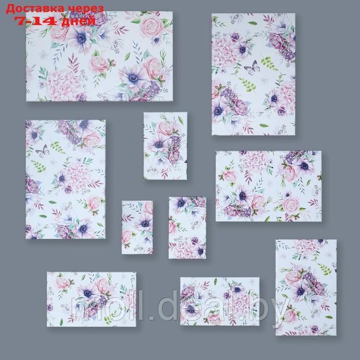 Набор подарочных коробок 10 в 1 "Цветы", 12 × 7 × 4 - 32.5 × 20 × 12.5 см - фото 2 - id-p222168194