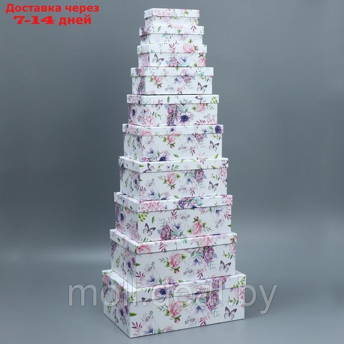 Набор подарочных коробок 10 в 1 "Цветы", 12 × 7 × 4 - 32.5 × 20 × 12.5 см - фото 10 - id-p222168194