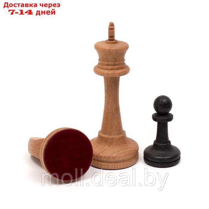 Шахматы гроссмейстерские с утяжеленными фигурами, король 10.5 см, пешка 5.2 см, 50 х 50 см - фото 2 - id-p222167870