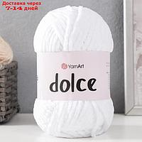 Пряжа "Dolce" 100% микрополиэстер 120м/100гр (741 белый)