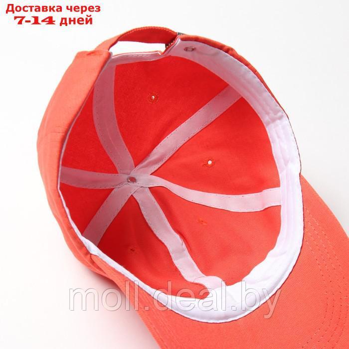 Кепка однотонная MINAKU, цв.оранжевый, р-р 58 - фото 4 - id-p222195236
