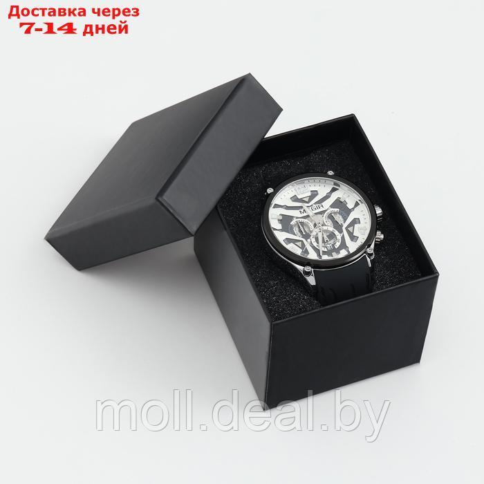 Часы наручные мужские, d-4.6 см, с хронографом, 3 АТМ, светящиеся, черные - фото 4 - id-p222195249