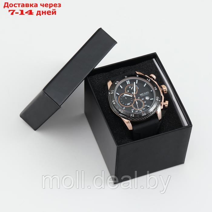 Часы наручные мужские, d-4.6 см, с хронографом, 3 АТМ, светящиеся - фото 4 - id-p222195253