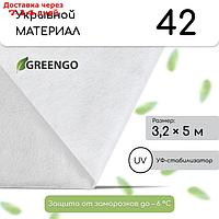 Материал укрывной, 5 × 3,2 м, плотность 42, с УФ-стабилизатором, белый, Greengo, Эконом 20%