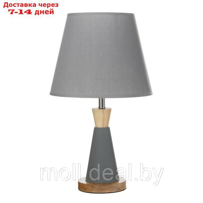 Настольная лампа "Омбр" E27 40Вт серый 25х25х42 см - фото 6 - id-p222194298