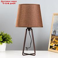 Настольная лампа "Барре" E27 40Вт коричневый 20,5х20,5х38 см