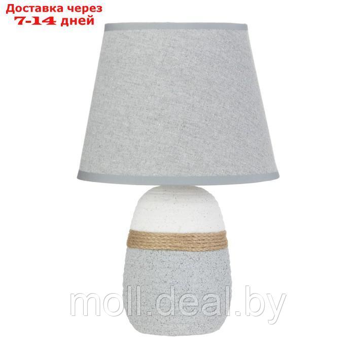 Настольная лампа "Ренди" Е14 40Вт бело-серый 20х20х32 см - фото 6 - id-p222195343