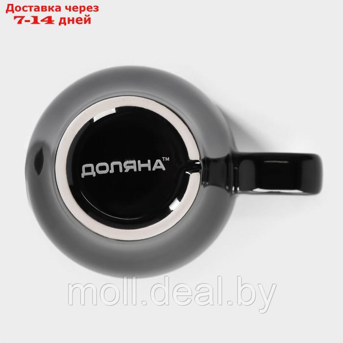 Набор кружек 2 шт Coffee break 11,6х8,5х10 см, 300мл, цвет черный - фото 3 - id-p222194359