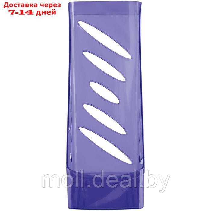 Лоток для бумаг вертикальный СТАММ "Тропик", тонированный фиолетовый, ширина 110мм - фото 3 - id-p222178902