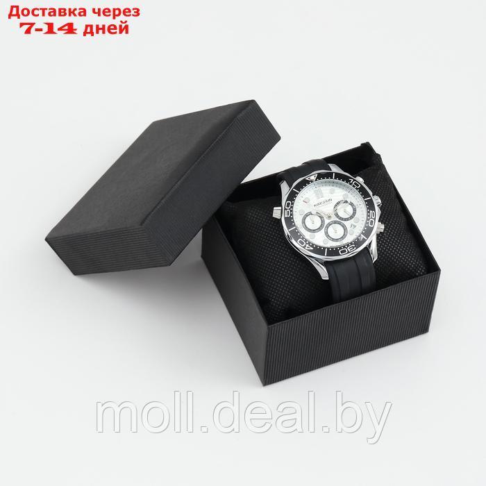 Часы наручные мужские, с календарем, подсветкой, хронографом, d-4.3 см, черные - фото 3 - id-p222178915