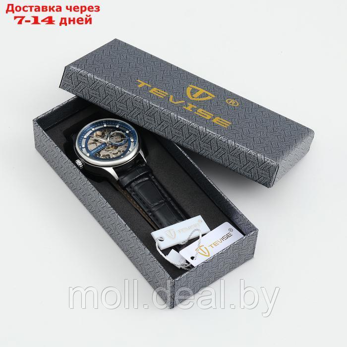 Часы наручные механические мужские, d-4.3 см, 3 АТМ, светящиеся - фото 3 - id-p222178917