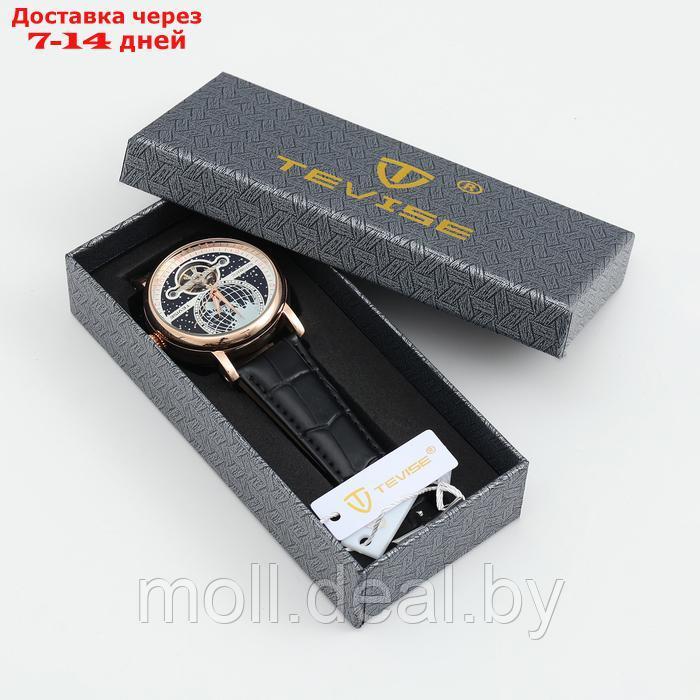 Часы наручные механические мужские, d-4.4 см, 3 АТМ, светящиеся - фото 3 - id-p222178934