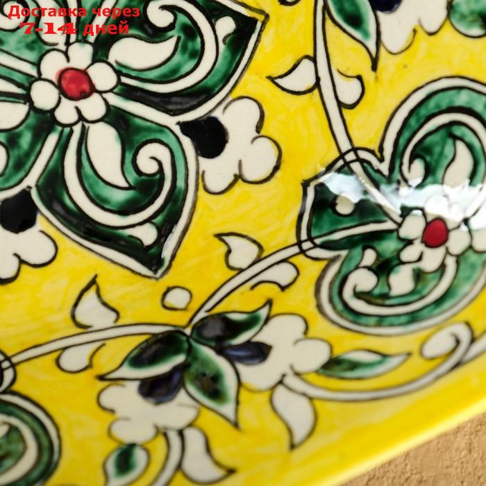 Салатница Риштанская Керамика, желтая, 17см - фото 3 - id-p222171592