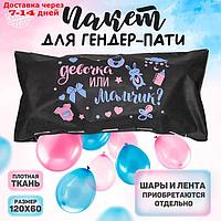 Пакет для сброса шаров на Гендер-Пати "Девочка или мальчик?", 120 х 60 см