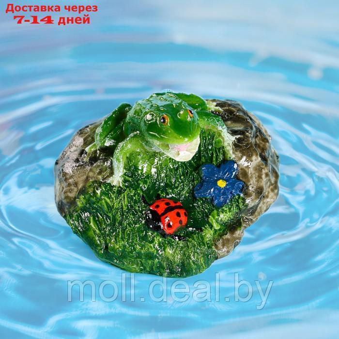 Садовая фигура "Лягушка на камне" 11х10х7см - фото 3 - id-p222168880