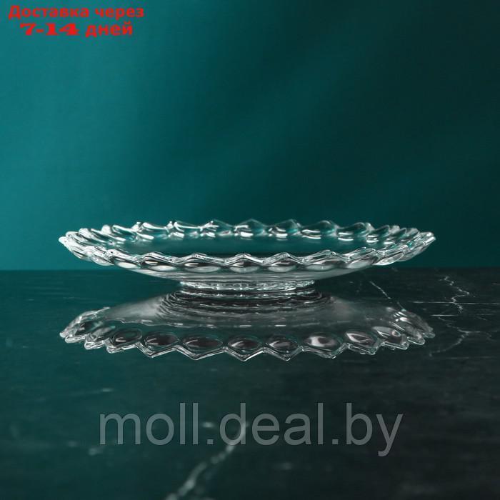 Набор стеклянных тарелок "Ягут", 6 шт, d=18.5 см, Иран - фото 2 - id-p222179035