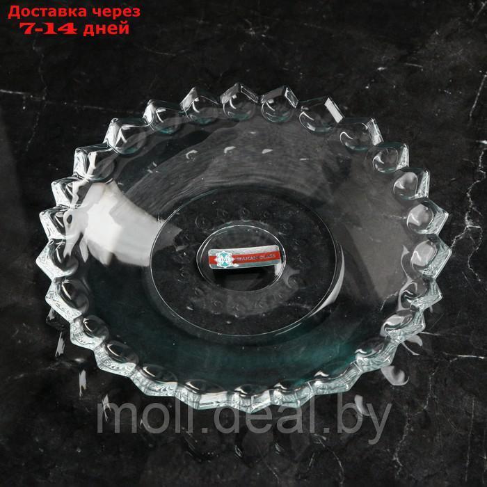 Набор стеклянных тарелок "Ягут", 6 шт, d=18.5 см, Иран - фото 3 - id-p222179035