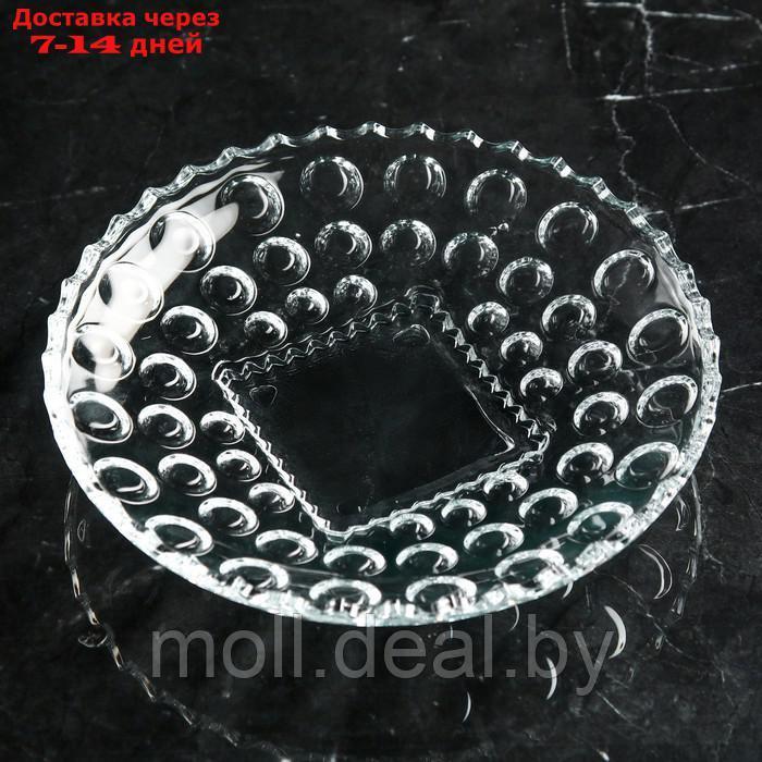 Набор стеклянных тарелок "Семирамида", 6 шт, Иран - фото 3 - id-p222179041