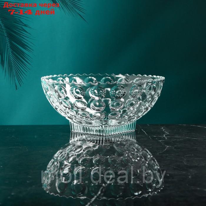Салатник стеклянный "Семирамида", 1.8 л, Иран - фото 1 - id-p222179043