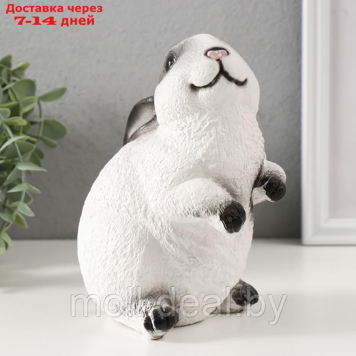 Копилка "Кролик №3 Белый (лапки вниз)" высота 16 см, ширина 10,5 см, длина 12,5 см - фото 4 - id-p222195551