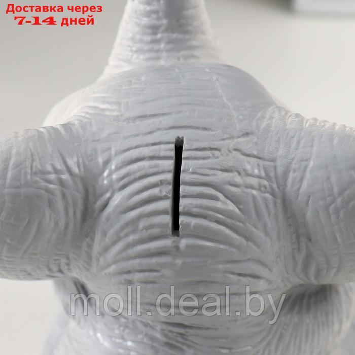 Копилка "Слоненок" серый высота 19 см, ширина 15 см, длина 13 см - фото 5 - id-p222195570
