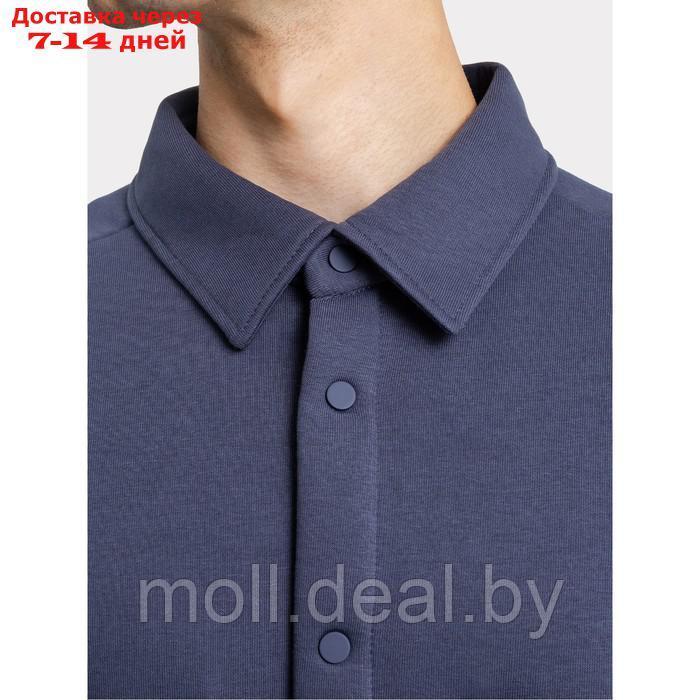 Рубашка мужская НАЧЁС, цвет серо-синий, размер 52 - фото 4 - id-p222194559