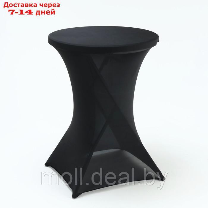 Чехол свадебный на стол, чёрный, размер 80х110см   7547901