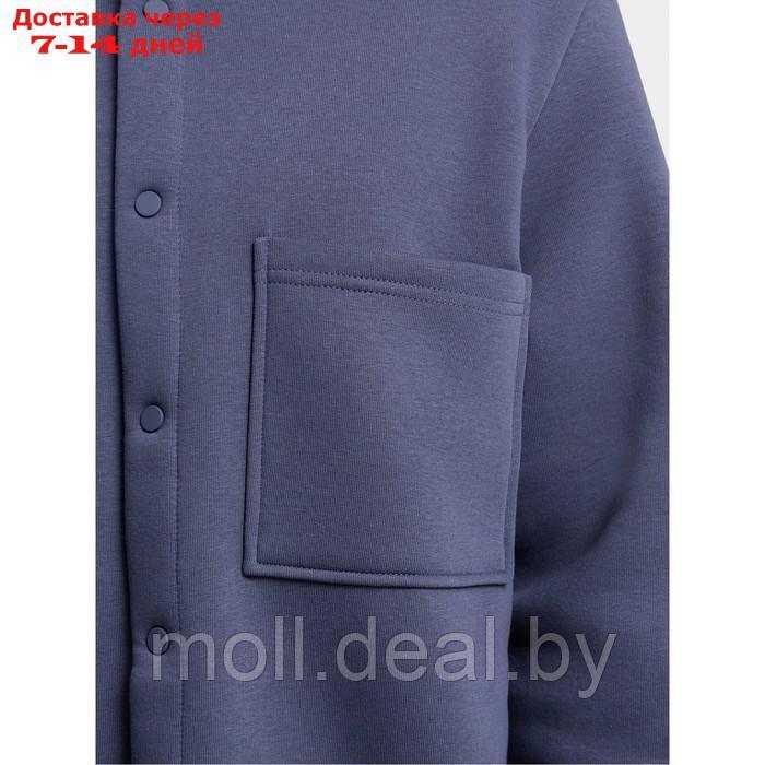 Рубашка мужская НАЧЁС, цвет серо-синий, размер 50 - фото 5 - id-p222194576