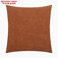 Чехол на подушку Этель Boucle 43х43см, цв. коричневый, 100% п/э