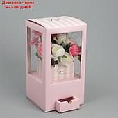 Коробка для цветов с вазой из МГК складная "Для тебя", 16 х 23 х 16 см