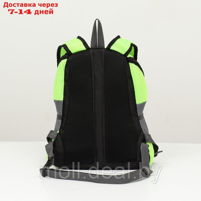 Рюкзак-переноска для животных, максимальный вес 10 кг, 30 х 16 х 34 см, зелёный - фото 5 - id-p222171316