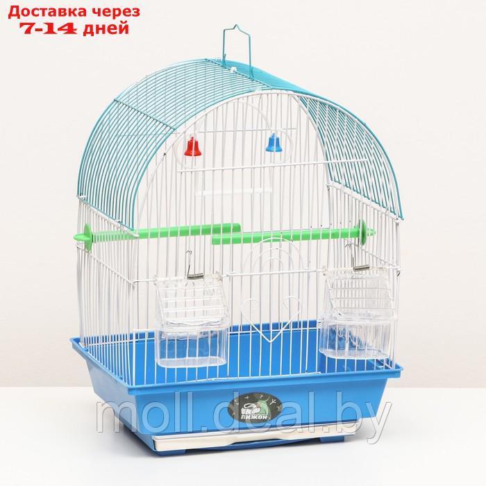 Клетка для птиц 30 х 23 х 39 см, синяя - фото 1 - id-p222195666