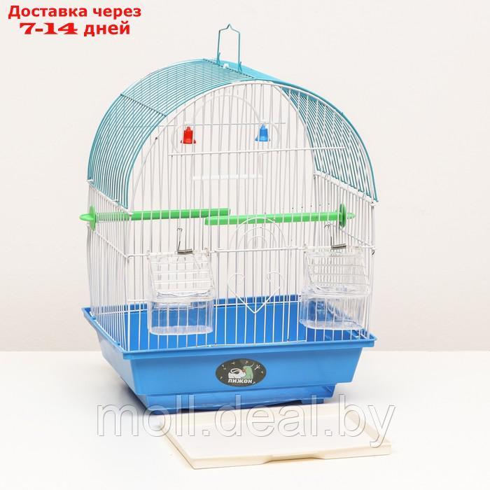 Клетка для птиц 30 х 23 х 39 см, синяя - фото 3 - id-p222195666