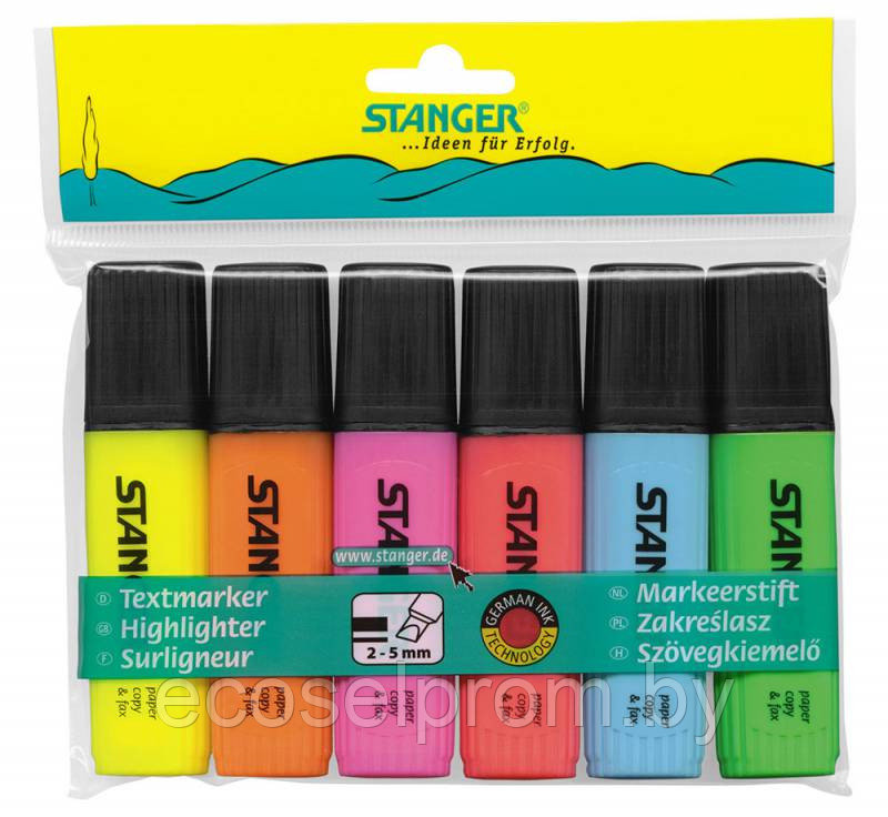 Набор маркеров тестовых Stanger 180008000 1-5мм кол-во цветов:6