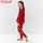 Пижама для девочки, цвет красный/печеньки, рост 104-110 см, фото 3