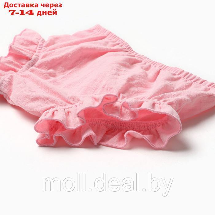 Комплект для девочки (туника,шорты) MINAKU, цвет розовый, размер 62-68 - фото 3 - id-p222195721