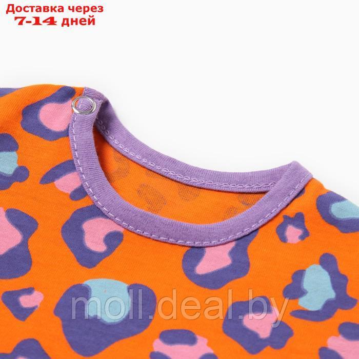 Платье Bloom Baby Лео с кор. рукавом, р. 62 см, оранжевый - фото 2 - id-p222194852