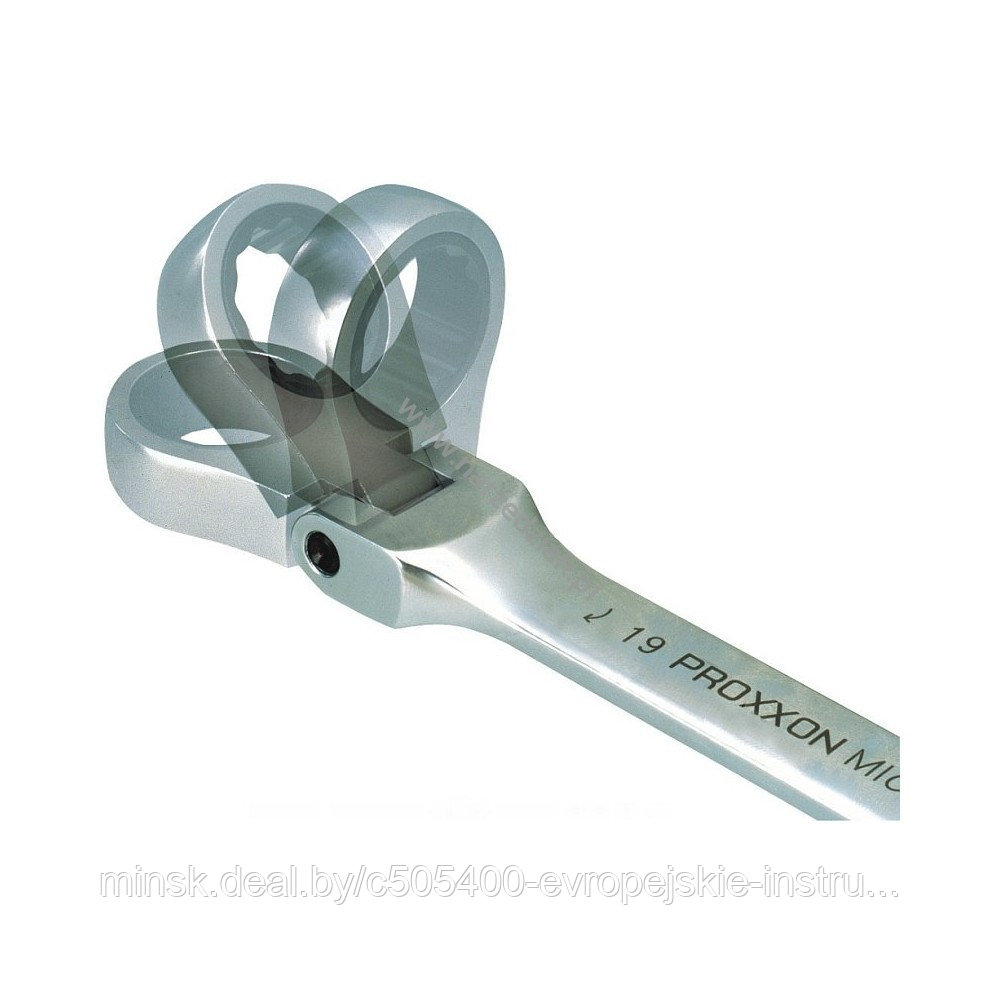 Набор комбинированных трещоточных ключей с шарниром 7 пр. MicroSpeeder PROXXON - фото 2 - id-p222223765