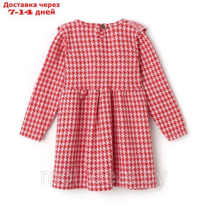 Платье для девочки, цвет красный, рост 122 см - фото 5 - id-p222179448