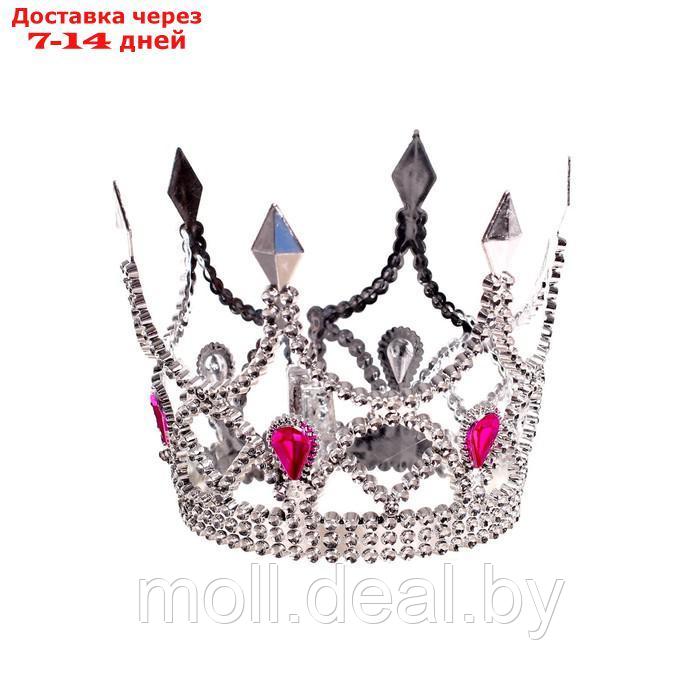 Карнавальный набор "Королева", корона, юбка, цвет белый - фото 2 - id-p222179523