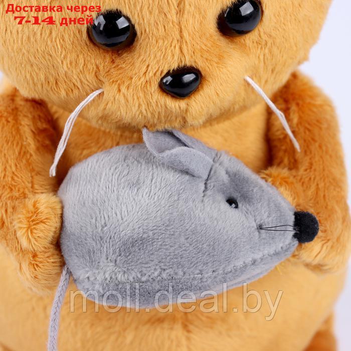 Мягкая игрушка "Кот Бисквит с мышкой" - фото 5 - id-p222178558