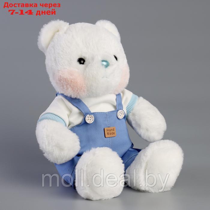 Мягкая игрушка "Little Friend", медведь в синем комбинезоне - фото 3 - id-p222178578
