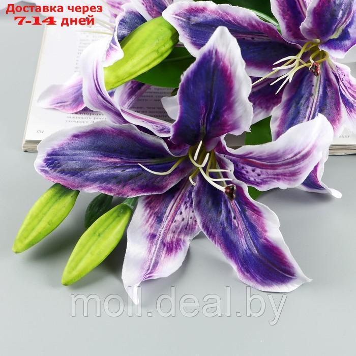 Цветы искусственные "Лилия галант" d-13 см 66 см, фиолетовый - фото 2 - id-p222179627