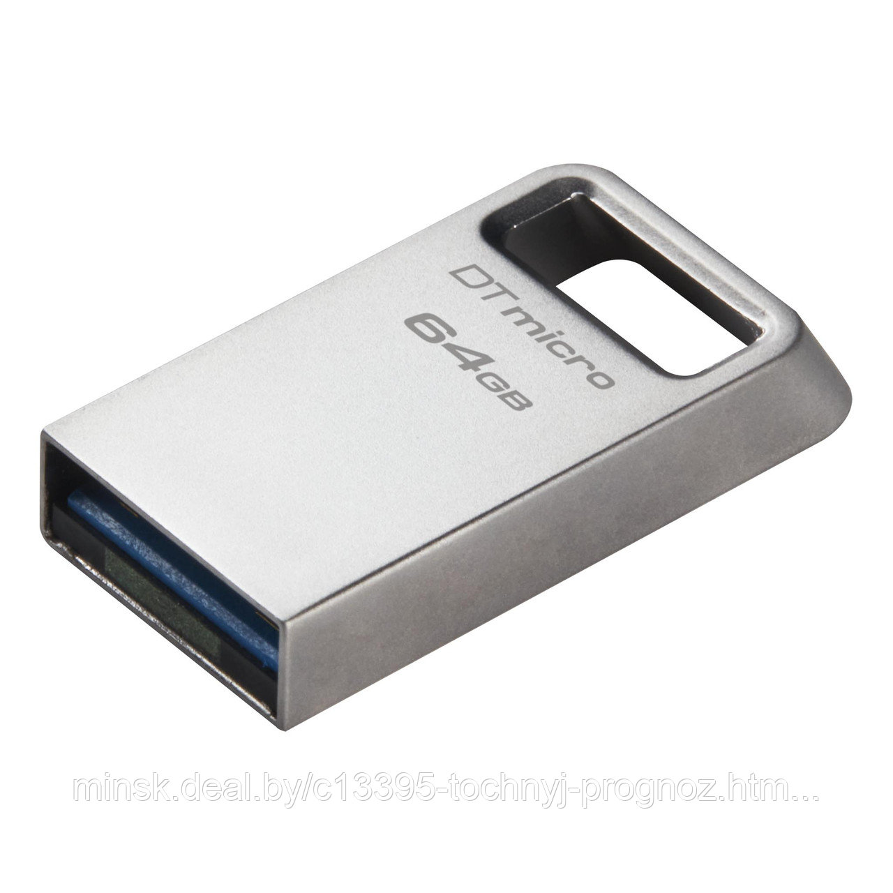 Сверхкомпактный USB - накопитель (флешка) Kingston DataTraveler Micro 64Gb, 200MB/s Metal USB 3.2 Gen 1 - фото 3 - id-p222231389