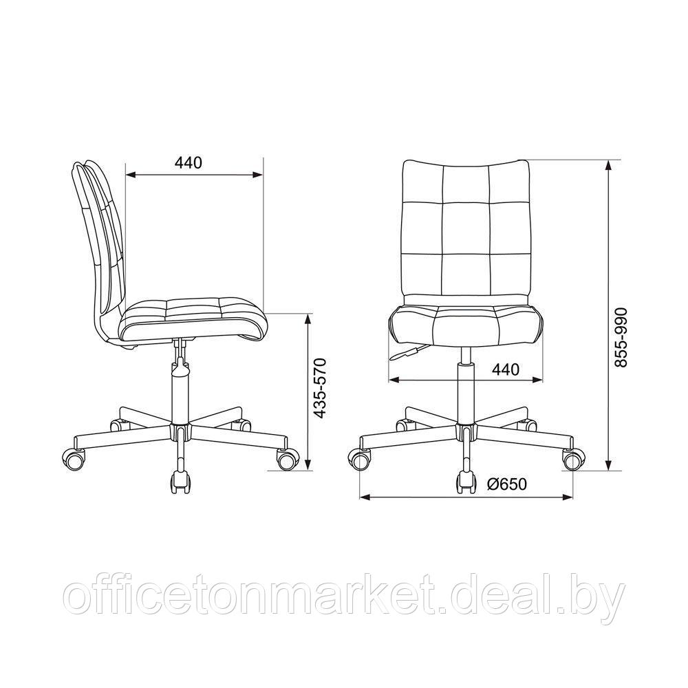 Кресло для персонала "Бюрократ СH-330M/LT-20", ткань, металл, черный - фото 5 - id-p220754495