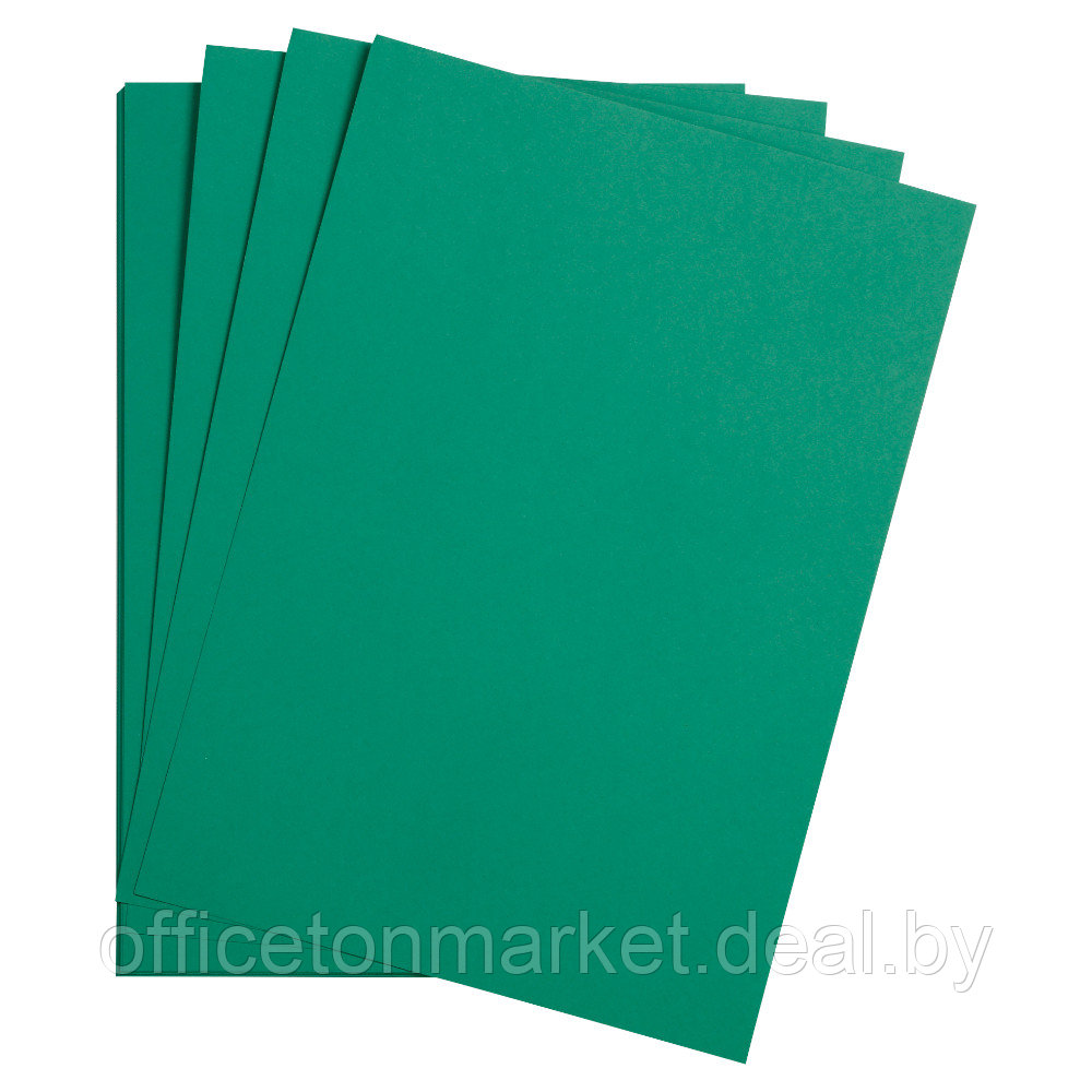 Бумага цветная "Maya", А4, 120г/м2, темно-зеленый - фото 1 - id-p222201779