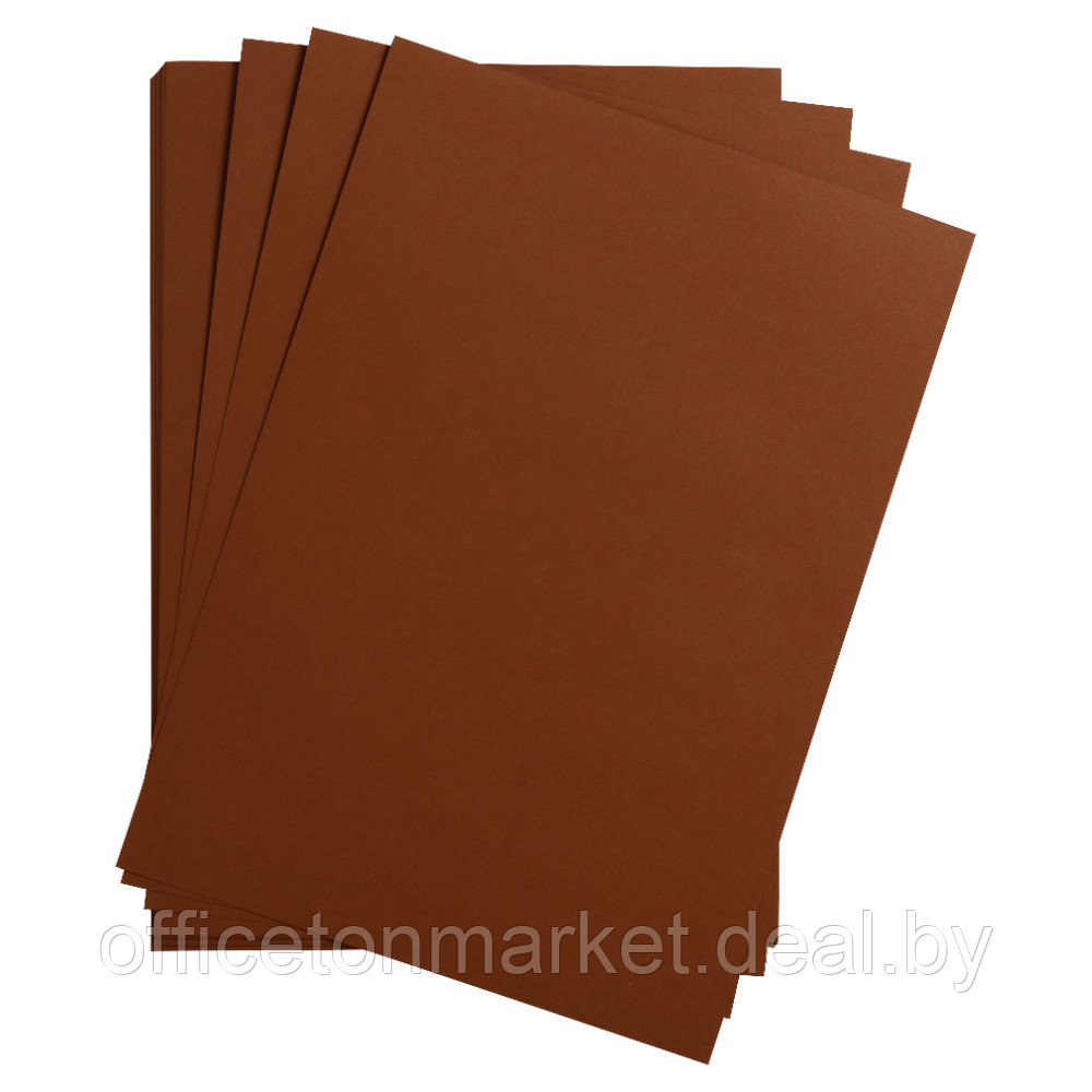 Бумага цветная "Maya", А4, 120г/м2, коричневый - фото 1 - id-p222211667