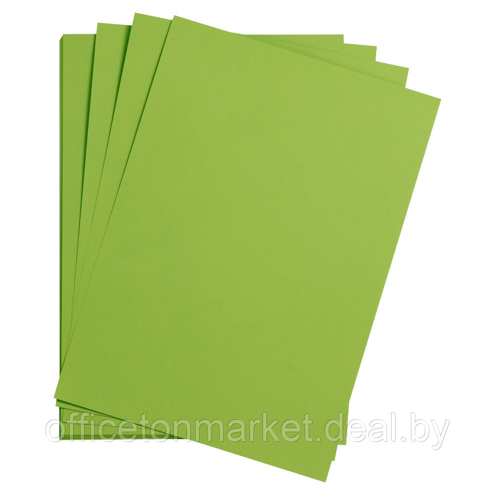 Бумага цветная "Maya", 50x70 см, 270 г/м2, светло-зеленый - фото 1 - id-p222227670