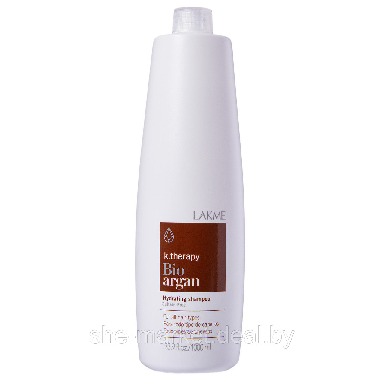 Шампунь с аргановым маслом K. Therapy Bio Argan Oil Shampoo, 1л (Lakme) - фото 1 - id-p130782116