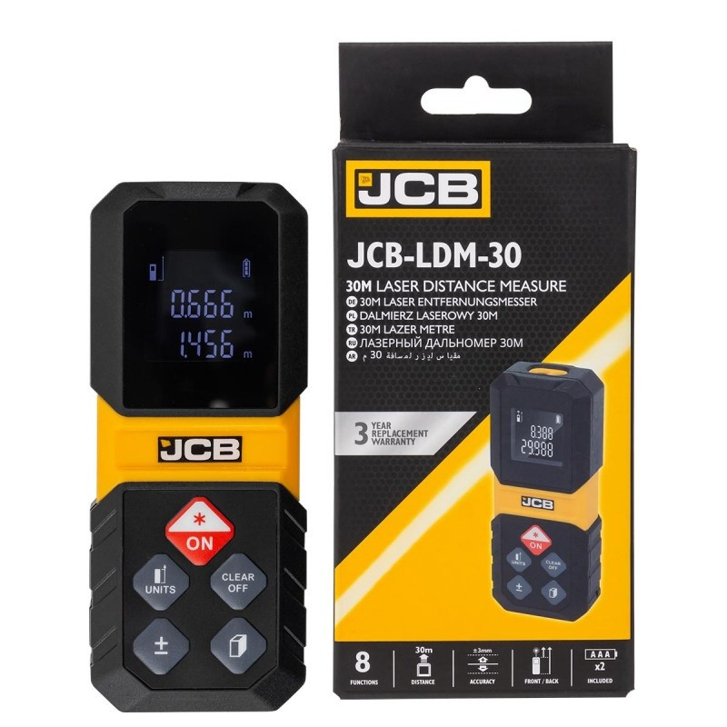 Дальномер лазерный 30м JCB JCB-LDM-30 - фото 1 - id-p222231879